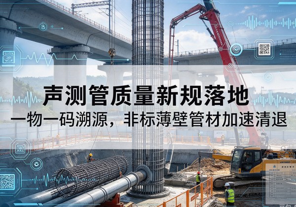 封开声测管质量新规落地，一物一码溯源，非标薄壁管材加速清退